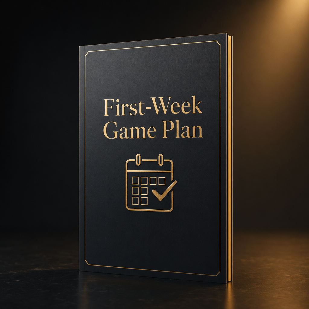 The First-Week Game Plan.