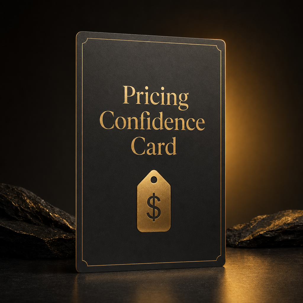 The Pricing Confidence Card.